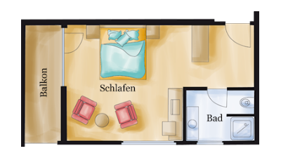Hotel Sonne: Doppelzimmer Kategorie II