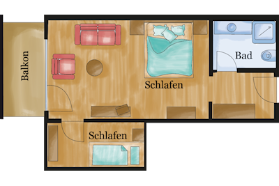 Hotel Sonne: Komfort-Doppelzimmer Kategorie III-3